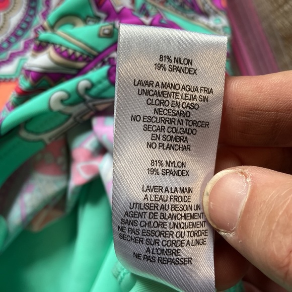 Aqua Couture Tankini Swim Top New Size Medium - Picture 11 of 13